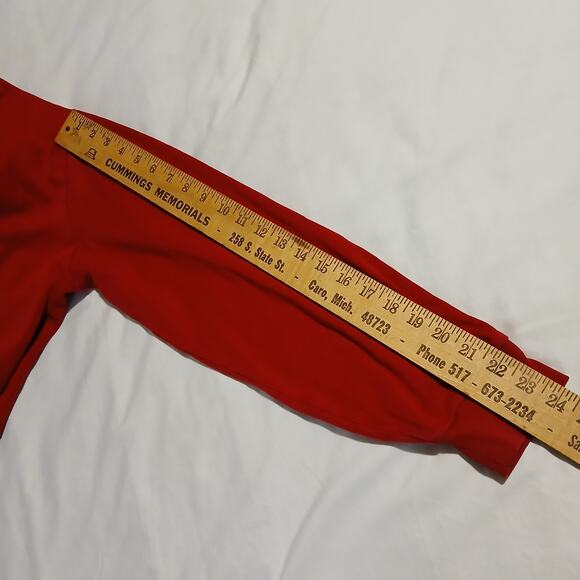 Polo by Ralph Lauren Men's Large Red Long-Sleeved Polo Shirt W/Pony 100% Cotton - Picture 9 of 11